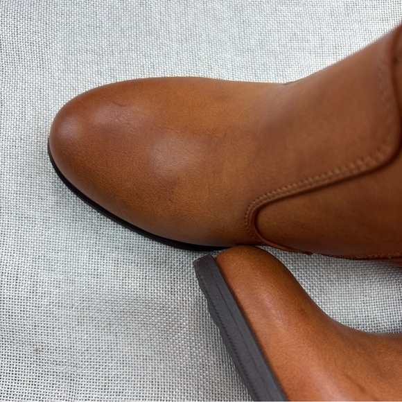 White Mountain Women's Brown Dark Tan Dessert Zipper Booties Shoe Size 6 - Picture 4 of 12